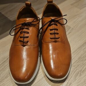 Elegant Tan Leather Oxfords for Men